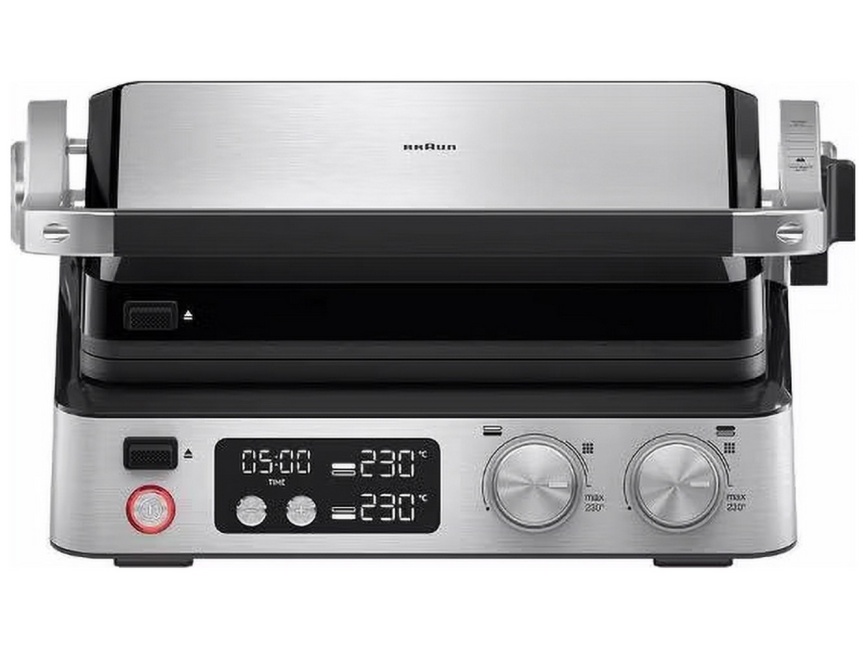 Электрогриль  Braun CG7040, дисплей, мощность 2000 Вт, съемные пластины фото 1