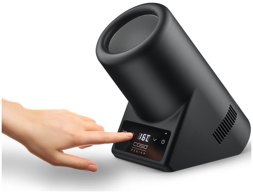 Охладитель для бутылок Caso VinoCase Black, дисплей, 72 Вт, черный фото 2