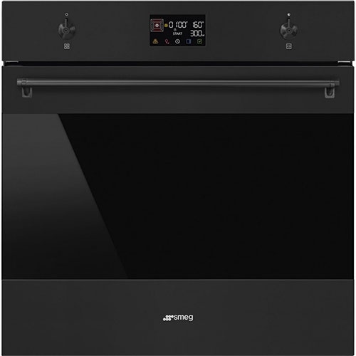 Электрический духовой шкаф Smeg SO6302M2N 59 см, 68 л, гриль и конвекция, черный фото 1