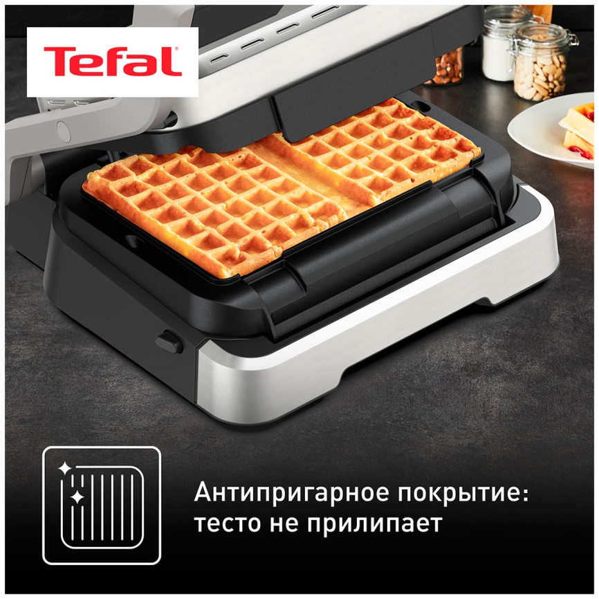 Насадка для вафель Tefal Optigrill XA730810 черный фото 4
