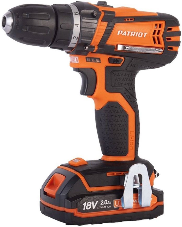Дрель-шуруповерт Patriot BR 181UES аккум. патрон:быстрозажимной (кейс в комплекте) фото 1