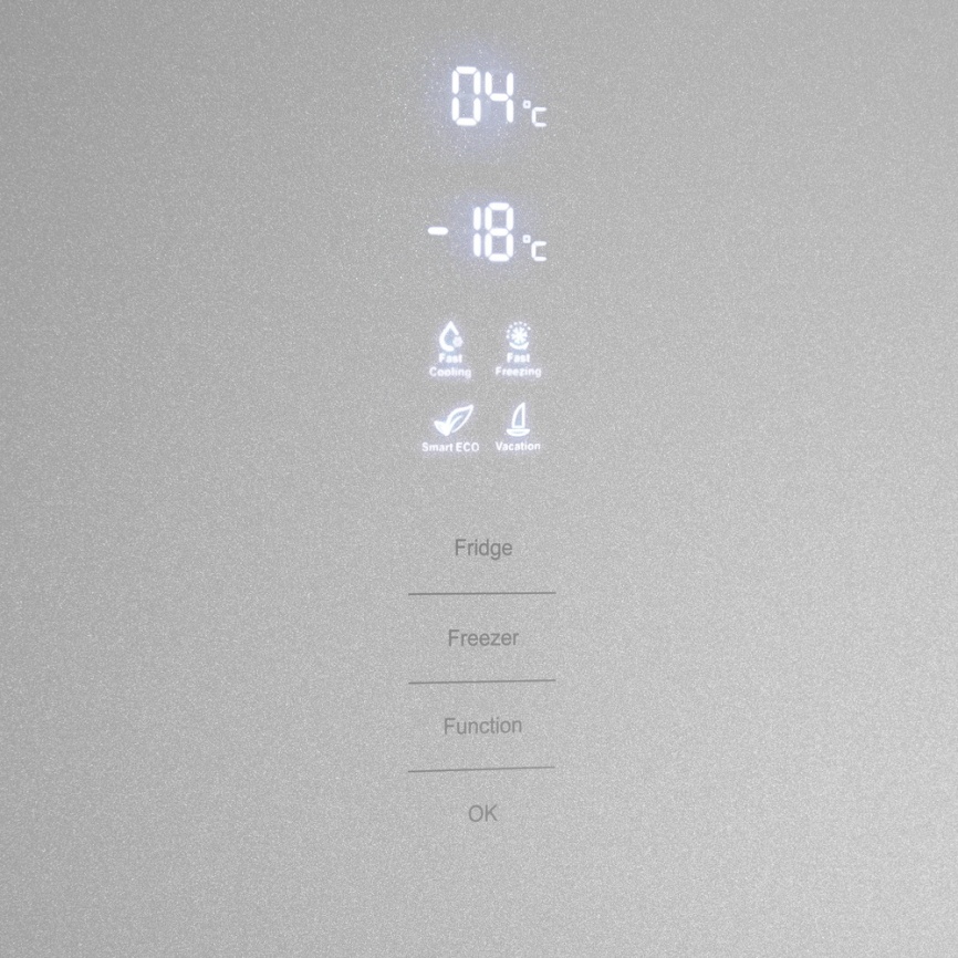 Двухкамерный холодильник Maunfeld MFF185NFS Inverter No frost, серый фото 4