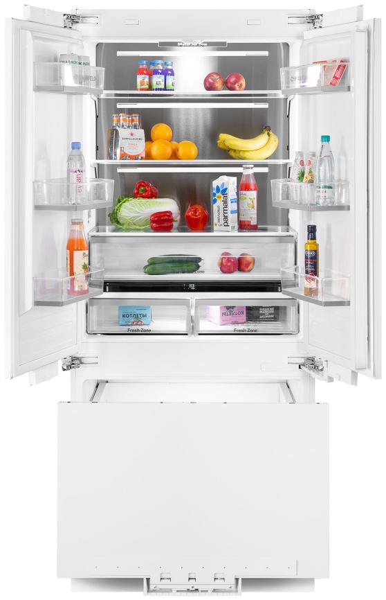Встраиваемый многокамерный холодильник Maunfeld MBF212NFW2 No frost, белый фото 2