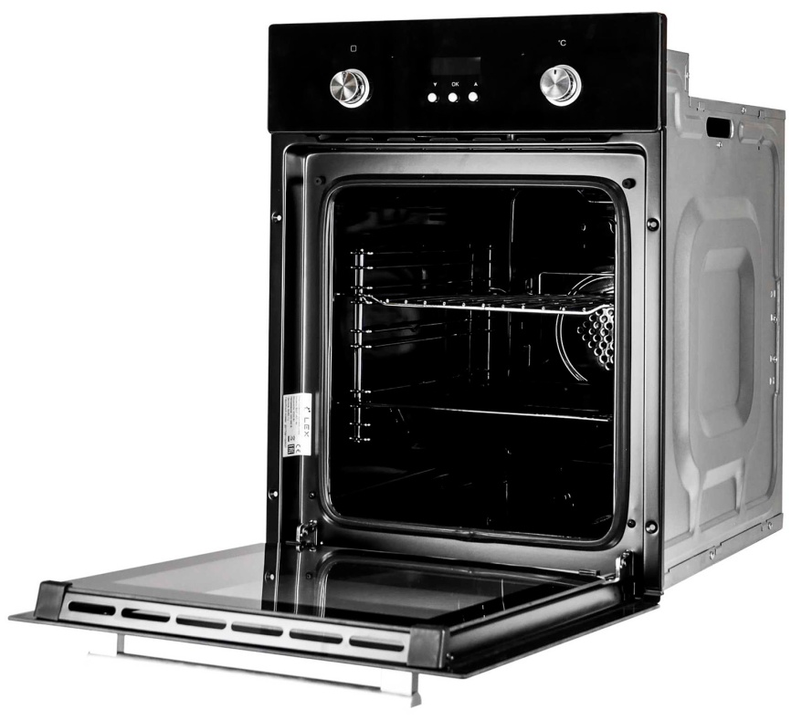 Электрический духовой шкаф LEX EDP 4571 BL 45 см, 55 л, гриль и конвекция, черный фото 3