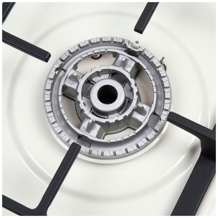 Газовая варочная панель Maunfeld EGHE.43.33 CBG.R/G 44 см, 3 конфорки электроподжиг газконтроль, белый фото 6