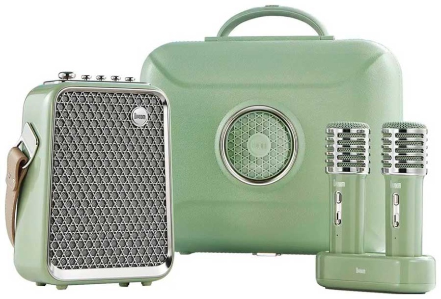 Портативная колонка с двумя микрофонами Divoom SongBird-HQ 2, зеленый фото 8