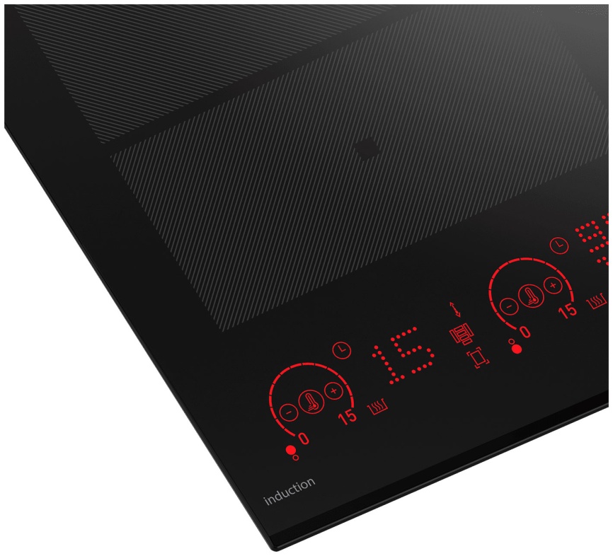 Электрическая варочная панель Grundig GIEI 638980 IF 58 см, 9 конфорок закаленное стекло, черный фото 5