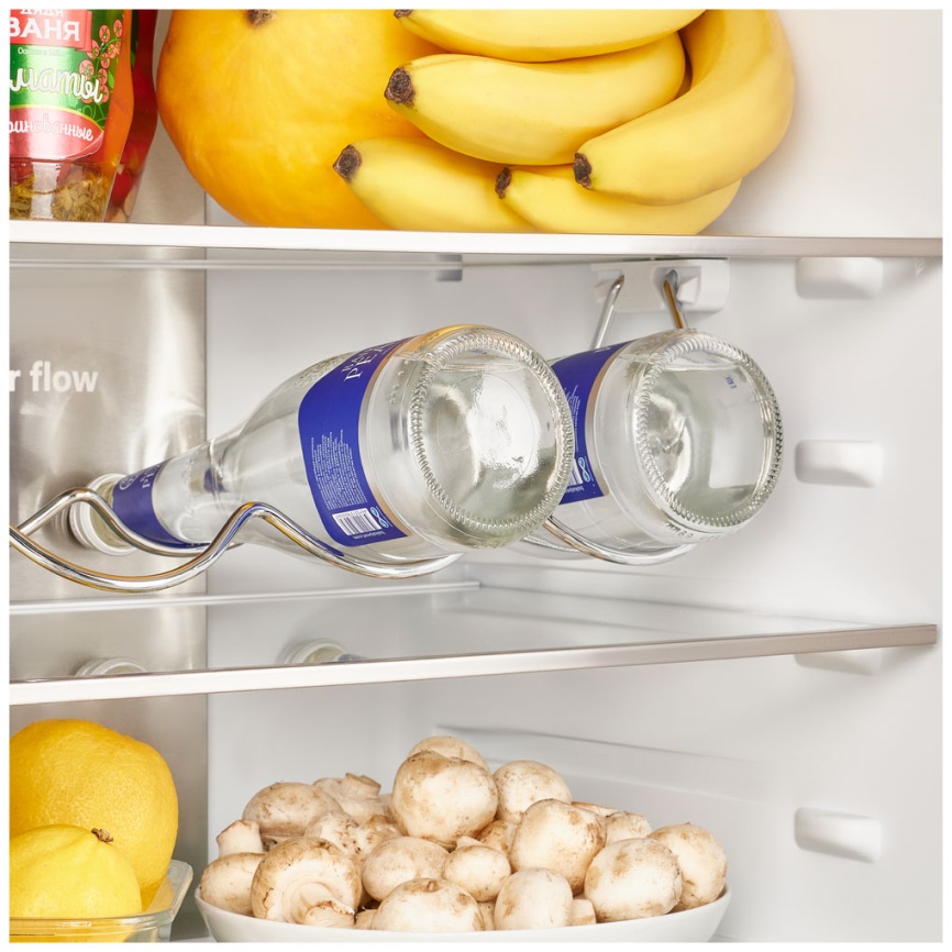 Встраиваемый двухкамерный холодильник Maunfeld MBF177NFWHGR Inverter No frost, белый фото 10