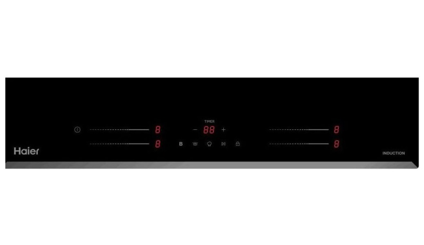 Электрическая варочная панель Haier HHY-Y64SVB 59 см, 4 конфорки стеклокерамика, черный фото 2