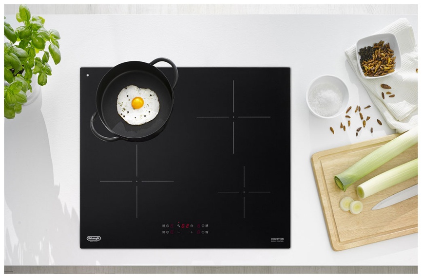 Электрическая варочная панель De’Longhi PIN 62 RUS 60 см, 4 конфорки стеклокерамика, черный фото 2