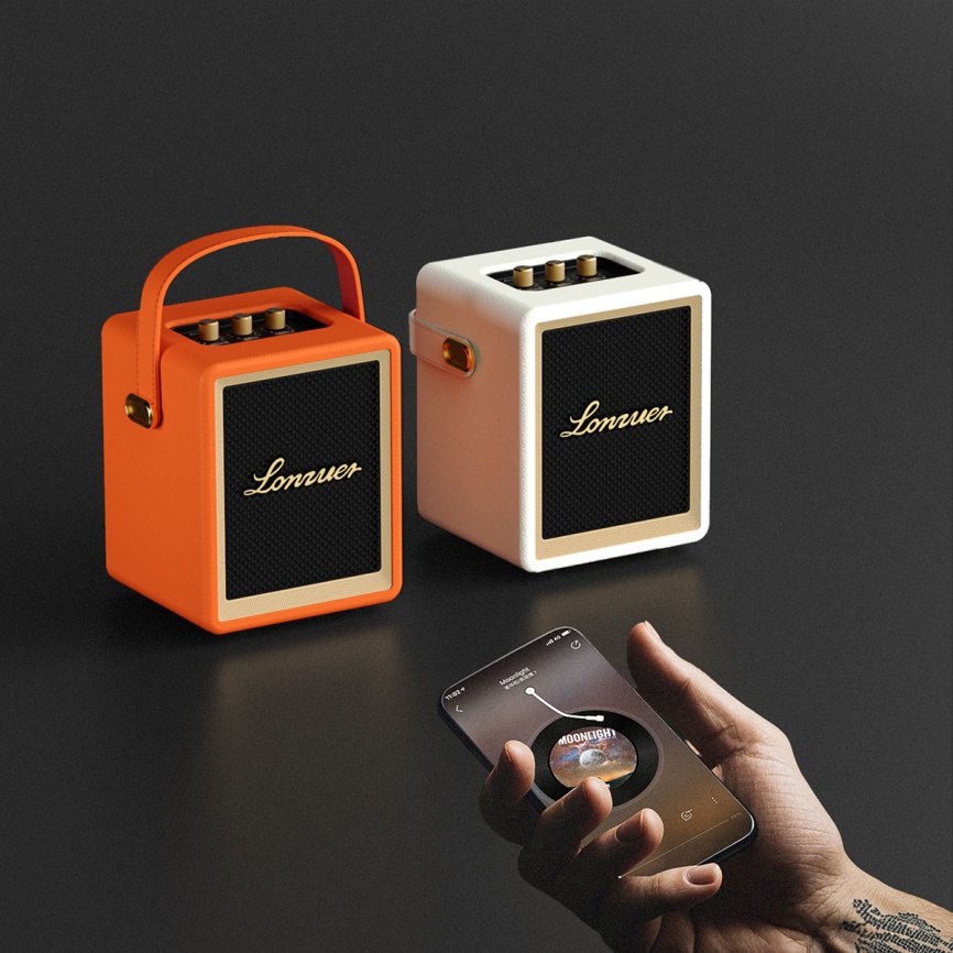 Портативная колонка Lonzuer Action, белый фото 4