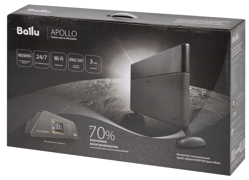 Конвектор Ballu Apollo digital INVERTER Space Black (BEC/ATI-2002) фото 12