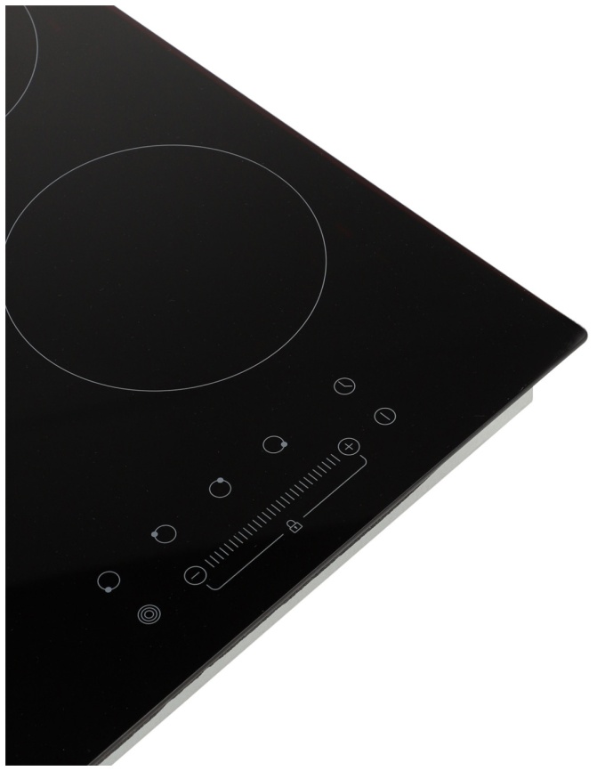 Электрическая варочная панель Zigmund & Shtain CN 38.6 B 59 см, 4 конфорки стеклокерамика, черный фото 4