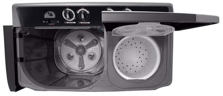 Активаторная стиральная машина LG P861RONT 7 кг, графит фото 8