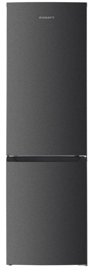 Двухкамерный холодильник Kraft KF-NF293D No frost, графит фото 1
