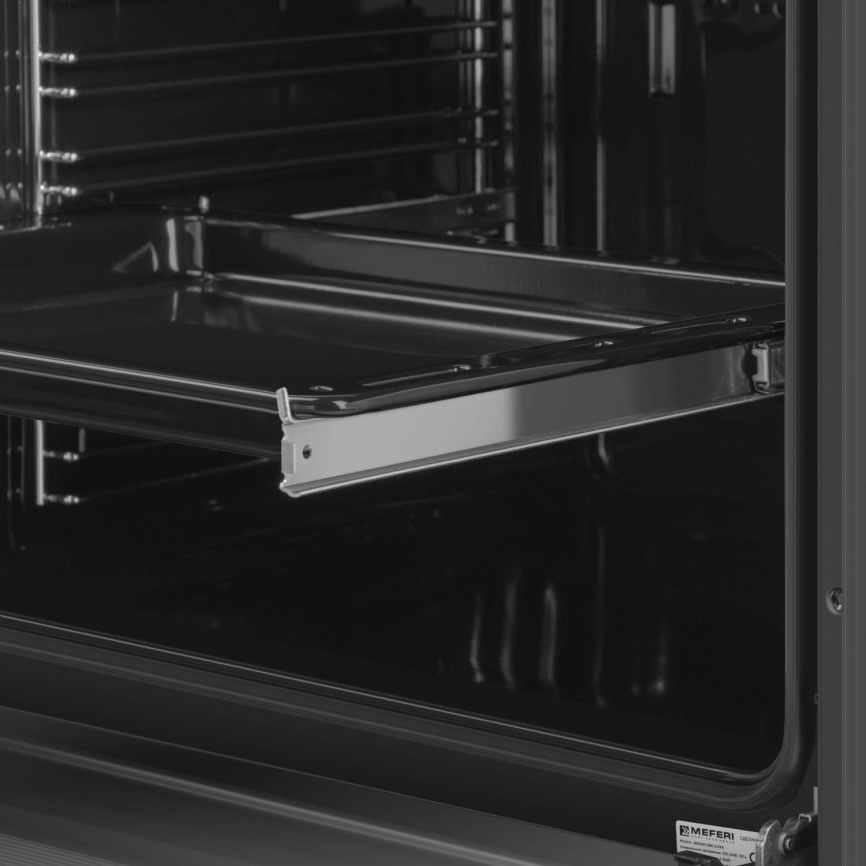 Электрический духовой шкаф Meferi MEO6010BK MATT ULTRA 59 см, 65 л, гриль и конвекция, черный матовый фото 10