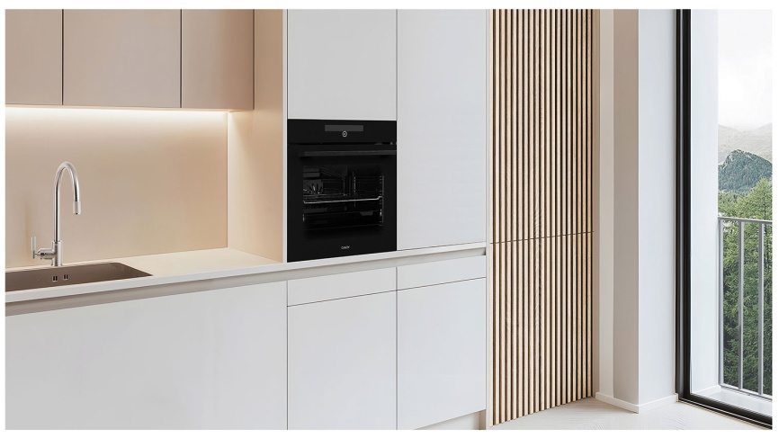 Электрический духовой шкаф Candy COXT12LATBB 59 см, 78 л, гриль и конвекция, черный фото 6