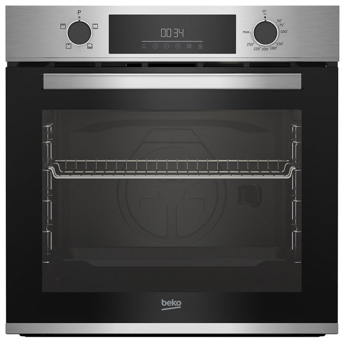 Электрический духовой шкаф Beko BBIC12300XD 59 см, 80 л гриль, серебристый фото 1