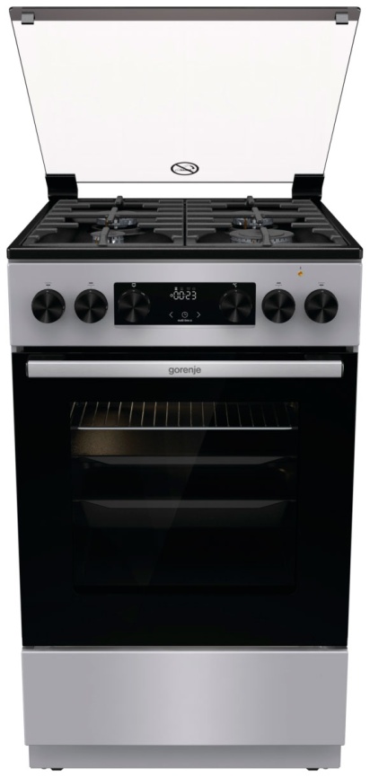 Комбинированная плита Gorenje GK5C41SF 50 см, 70 л, 4 конфорки, серый фото 1