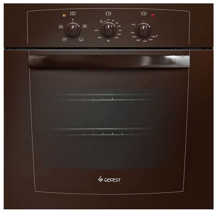 Газовый духовой шкаф Gefest ДГЭ 601-01 К 59 см, 52 л гриль, коричневый фото 1