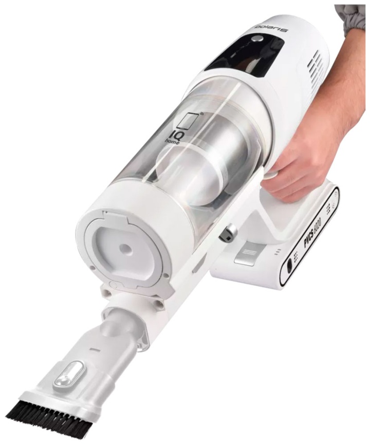 Пылесос вертикальный Polaris PVCS 6020 Cyclonic Way PRO WIFI IQ Home белый фото 3