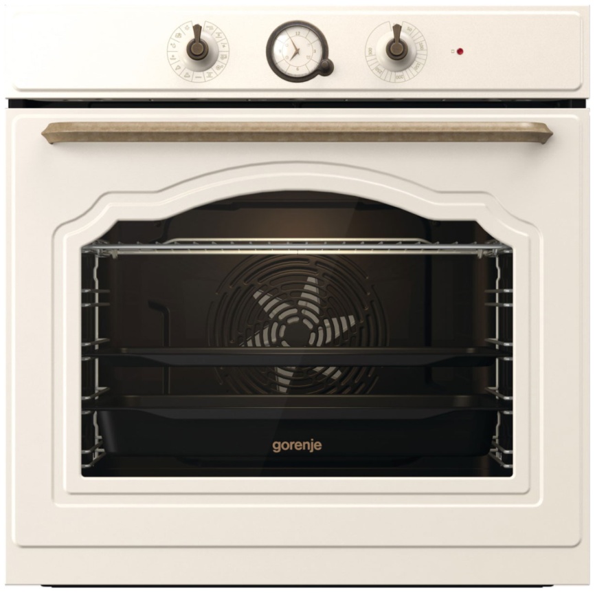 Электрический духовой шкаф Gorenje BOS67371CLI 59 см, 77 л гриль конвекция, бежевый фото 1