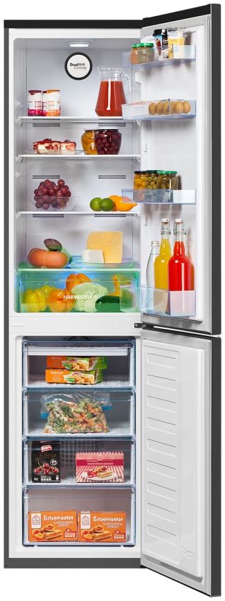 Двухкамерный холодильник Beko B3R0CNK332HX No frost, серебристый фото 2