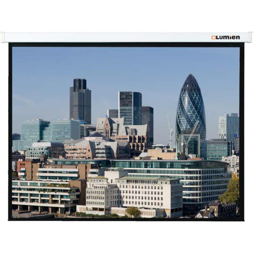 Экран Lumien LMC-100103 203x203см Master Control 1:1 настенно-потолочный рулонный (моторизованный привод) фото 2