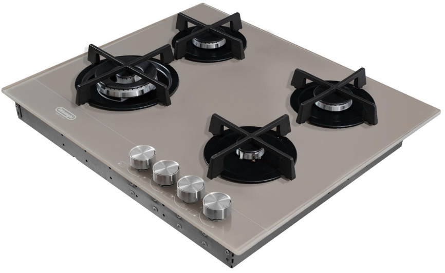 Газовая варочная панель De’Longhi NSL 460 T RUS 60 см, 4 конфорки электроподжиг газконтроль, кофейный фото 6