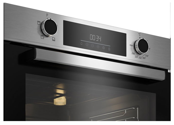 Электрический духовой шкаф Beko BBIC12300XD 59 см, 80 л гриль, серебристый фото 2