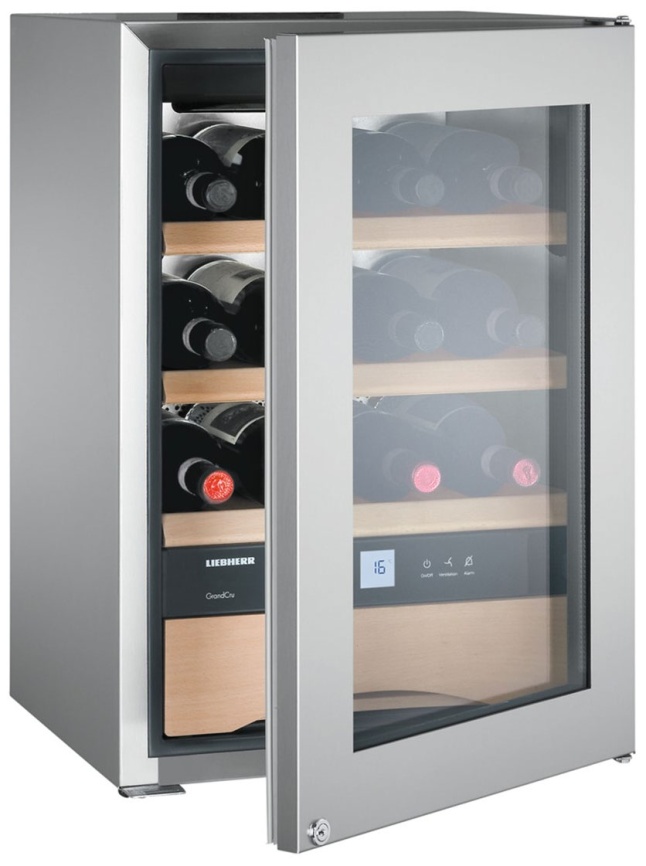 Винный шкаф Liebherr WKes 653-26 001 нержавеющая сталь фото 2