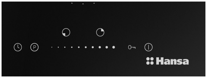Электрическая варочная панель Hansa BHI36277 29 см, 2 конфорки стеклокерамика, черный фото 2