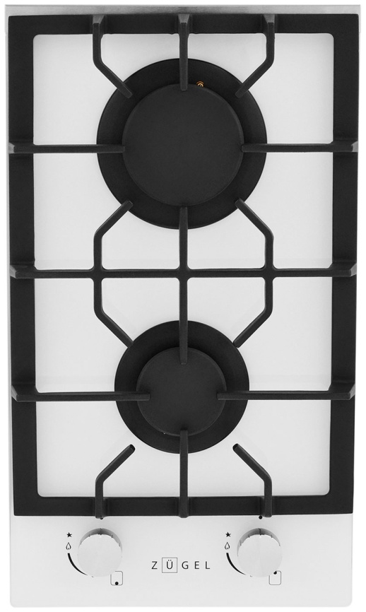 Газовая варочная панель Zugel ZGH291W, белая фото 1