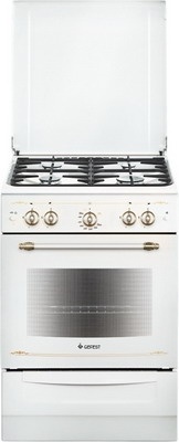 Газовая плита Gefest ПГ 6100-02 0185 60 см, 52 л, 4 конфорки, белый фото 1