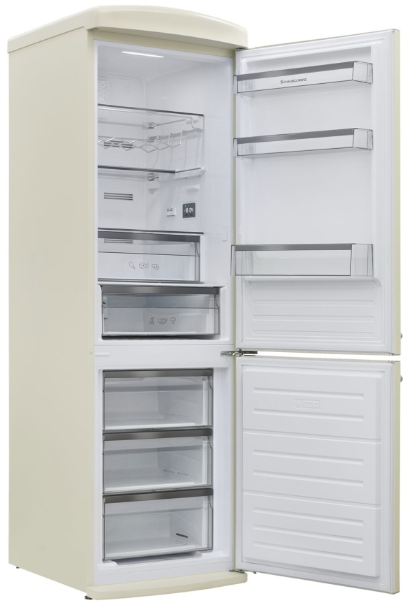 Двухкамерный холодильник Schaub Lorenz SLU S335C4E No frost, бежевый фото 3