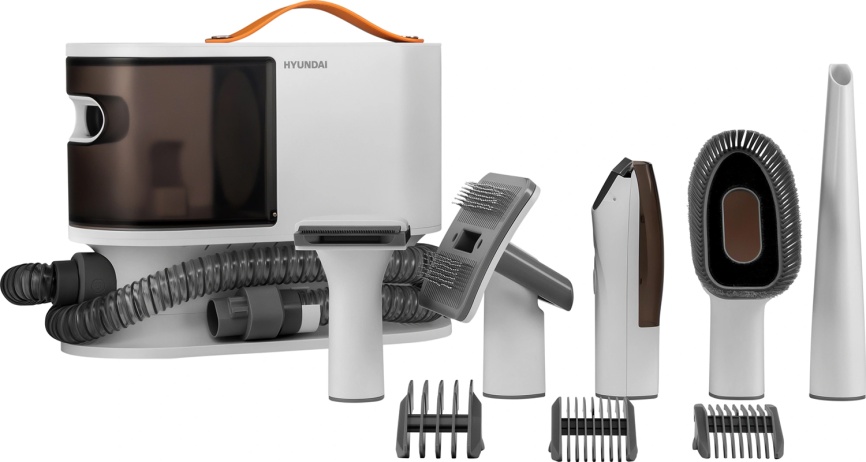 Пылесос Hyundai HYV-PETPRO1, 600 Вт, белый/коричневый фото 5