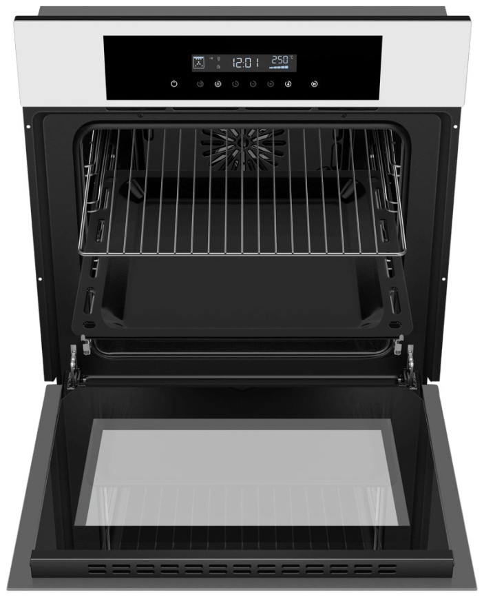 Электрический духовой шкаф Maunfeld AEOD6063W 59 см, 60 л гриль конвекция, белый фото 4