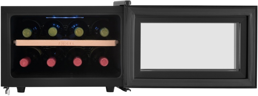 Винный шкаф Zugel ZTWF81B черный фото 7