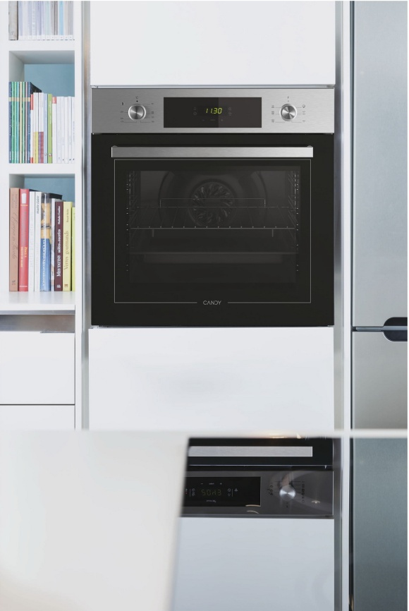 Электрический духовой шкаф Candy FCT615XLRU 59 см, 70 л гриль конвекция, серебристый фото 6