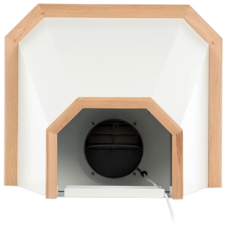 Вытяжка Elikor Пергола 60П-650-П3Л, бежевый/дуб неокрашенный съемное фото 6