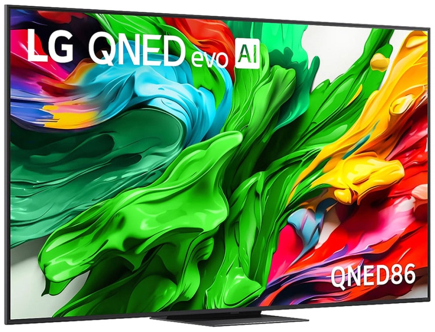 Телевизор LG 100QNED86A6, 100 дюймов, 4K HDR, смарт ТВ, WebOS 25, черный фото 2