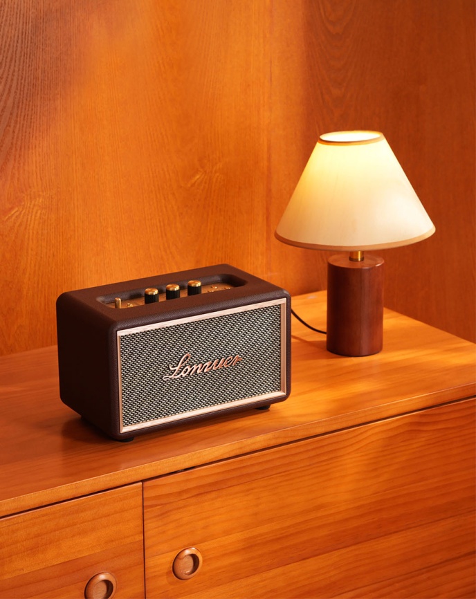 Портативная колонка Lonzuer Dream, коричневый фото 6