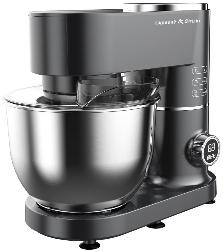 Кухонный комбайн Zigmund & Shtain Кухонный комбайн Zigmund & Shtain ZKM-994 с чашей 7л, графитовый фото 3