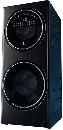 Стиральная машина с сушкой LEX LWM10714LuxIDD 10 кг, черный фото 2