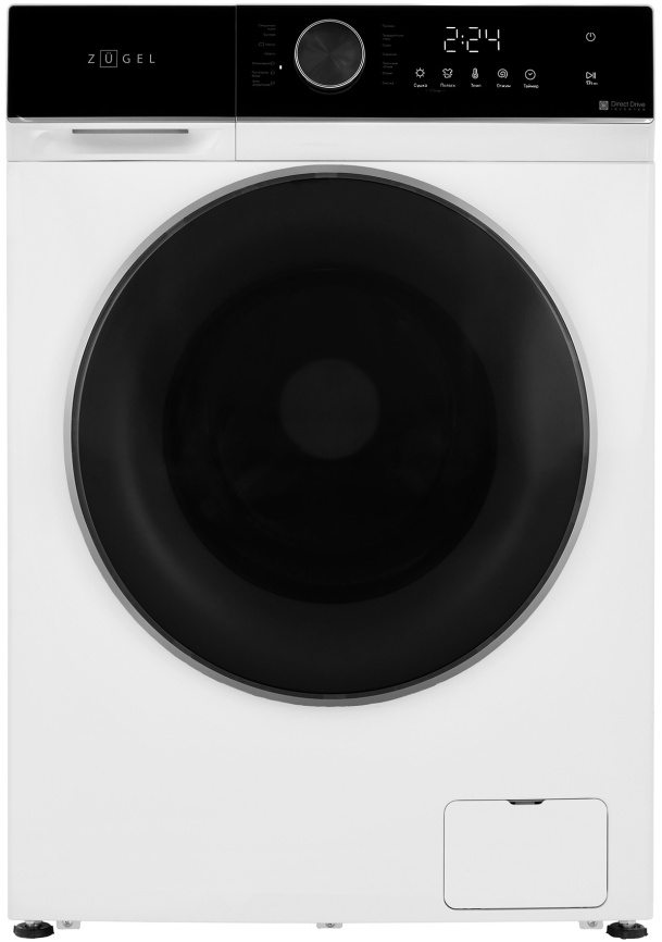 Стиральная машина с сушкой Zugel ZWDF10712I Inverter Steam DD 10 кг, белый фото 1