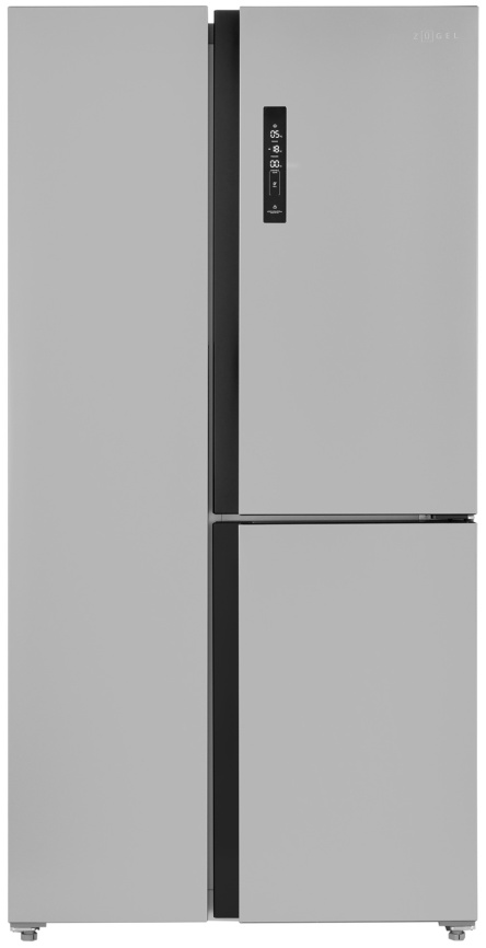 Холодильник Side-by-Side Zugel ZRTD459X No frost, серый металлик фото 1
