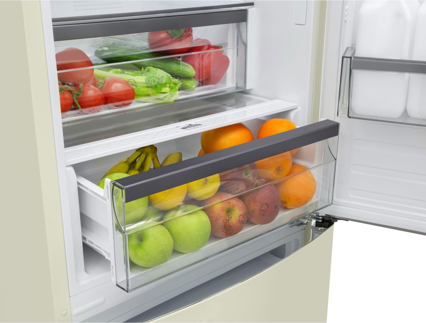 Двухкамерный холодильник Schaub Lorenz SLU S335C4E No frost, бежевый фото 6