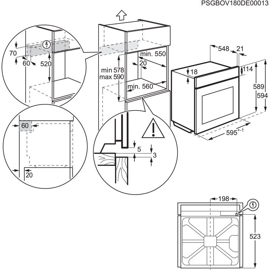 Встраиваемые электрические духовки ELECTROLUX Electrolux EOD5C50Z фото 6