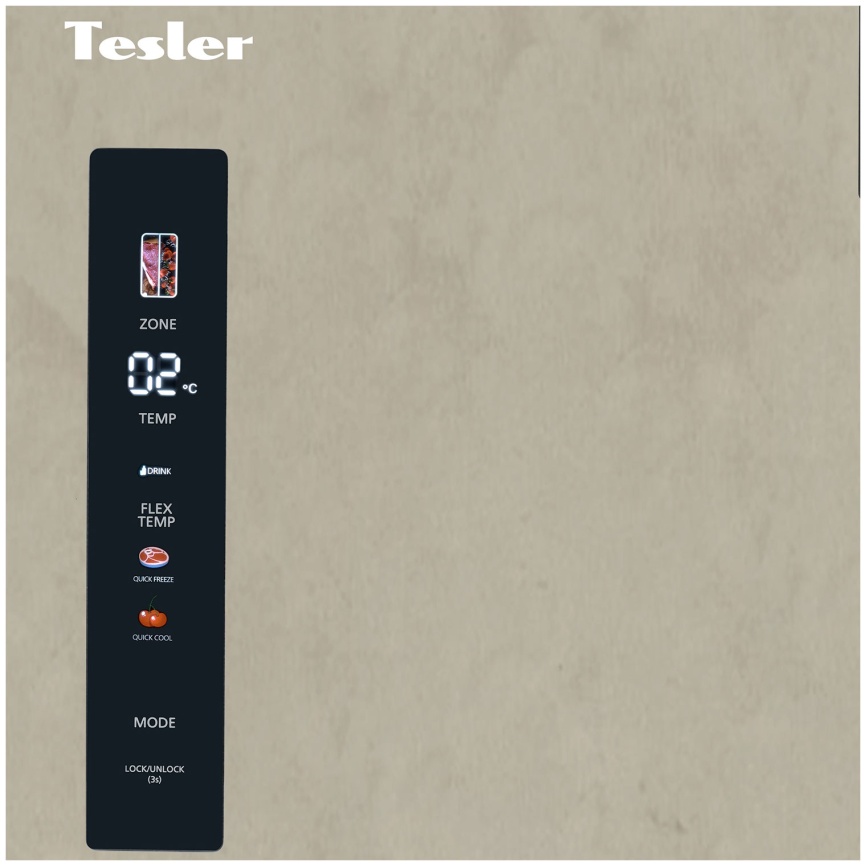 Холодильник Side-by-Side Tesler RSD-537BI MARBLE BEIGE фото 9