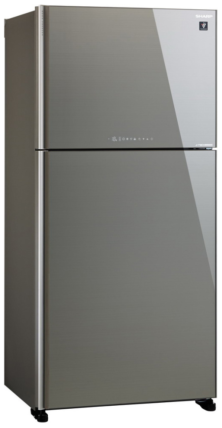 Двухкамерный холодильник Sharp SJ-XG 60 PGSL No frost, серебристый фото 1
